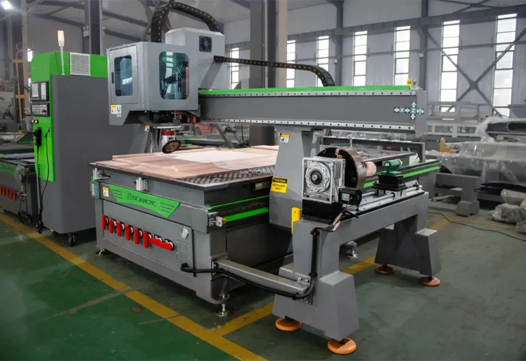 1530C series CNC router with C-axis angle head and rotary axis